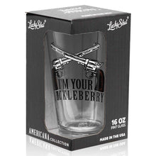 Afbeelding in Gallery-weergave laden, Lucky Shot USA - Americana Pint Glass - When You Come for Mine You&#39;d Better Bring Yours
