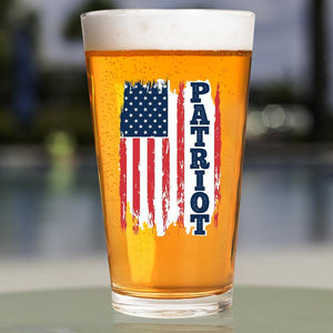 Lucky Shot USA - Americana Pint Glass - Patriot Flag