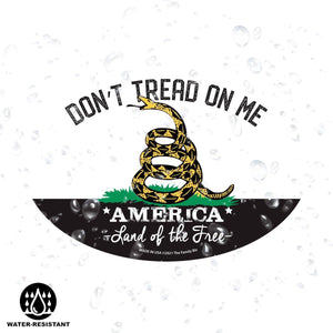Lucky Shot USA - Oval Magnet - Don't Tread on Me