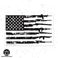 Cargar imagen en el visor de la galería, Lucky Shot USA - Rectangle Magnet - Gun Flag
