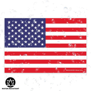 Lucky Shot USA - Rectangle Magnet - American Flag