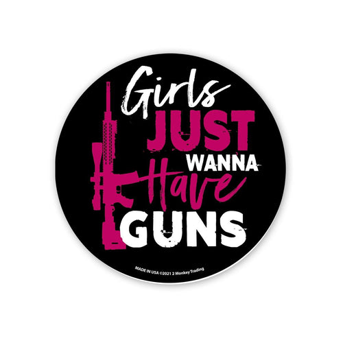 Lucky Shot USA - Decal Sticker - Girls Just Wanna Have Guns