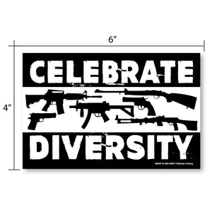 Lucky Shot USA - Decal Sticker - Celebrate Diversity