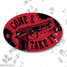 Afbeelding in Gallery-weergave laden, Lucky Shot™ - Come &amp; Take It Gun Decal
