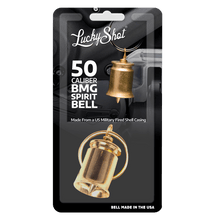 Load image into Gallery viewer, Lucky Shot USA - Motorcycle Bell - 50 Cal BMG Brass
