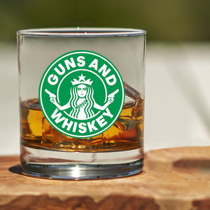 Lucky Shot USA - Americana Whisky Glass - Guns and Whiskey