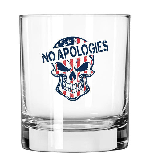 Lucky Shot USA - Americana Whisky Glass - No Apologies