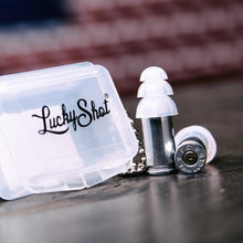 Charger l&#39;image dans la galerie, Lucky Shot USA - Bullet Ear Plugs 9mm Display 24 sets
