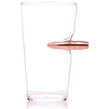 Load image into Gallery viewer, Lucky Shot USA - Bullet Pint Glass .50 Projectile (16oz)
