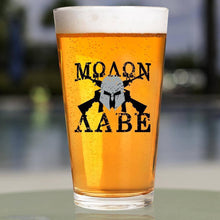 Load image into Gallery viewer, Lucky Shot USA - Pint Glass - Molon Labe Helmet
