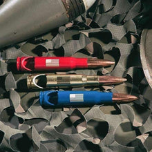 Cargar imagen en el visor de la galería, Lucky Shot USA - .50 Cal BMG Bottle Opener - Spirit Series - Blue American Flag
