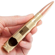 Load image into Gallery viewer, Lucky Shot USA - .50 Cal BMG Bottle Opener - Spirit Series - Brass American Flag
