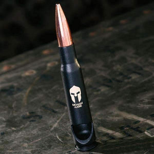 Lucky Shot USA - .50 Cal BMG Bullet Bottle Opener - Molon Labe - Black