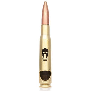 Lucky Shot USA - .50 Cal BMG Bullet Bottle Opener - Molon Labe - Brass