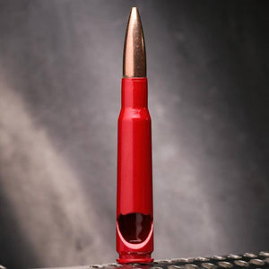 Lucky Shot USA - .50 Cal BMG Bullet Bottle Opener - Red