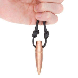 Lucky Shot USA - Paracord Necklace - 50 CAL - Black