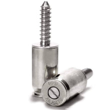 Load image into Gallery viewer, Lucky Shot USA - License Plate Bolts - 45cal Nickel (2pcs)
