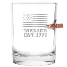 Load image into Gallery viewer, Lucky Shot USA - Bullet Whisky Glass .308 Merica EST. (9.85oz)
