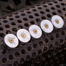 Cargar imagen en el visor de la galería, Lucky Shot USA - 12 Gauge Bullet Magnets - Nickel - 5pcs
