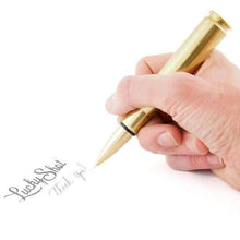 Load image into Gallery viewer, Lucky Shot USA - Bullet Twist Pen 50 Cal - Brass
