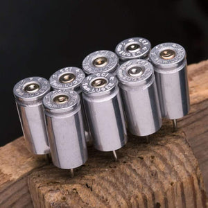 Lucky Shot USA - Push Pins - 9mm - Nickel (8 pcs)