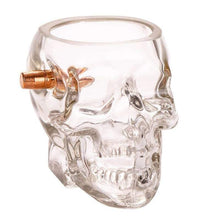 Laden Sie das Bild in den Galerie-Viewer, Lucky Shot USA - Skull Shot Glass - .308 Projectile (1.82oz)
