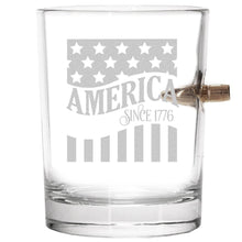 Carica l&#39;immagine nel visualizzatore di Gallery, Lucky Shot USA - .308 Bullet Whisky Glass - America Since 1776
