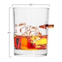 Cargar imagen en el visor de la galería, Lucky Shot USA - .308 Bullet Whisky Glass - America Since 1776
