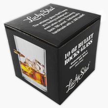 Carica l&#39;immagine nel visualizzatore di Gallery, Lucky Shot USA - Bullet Whisky Glass .308 Draped American flag
