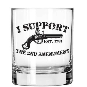 Lucky Shot USA - Whisky Glass - 2nd Amendment Percussion Pistol
