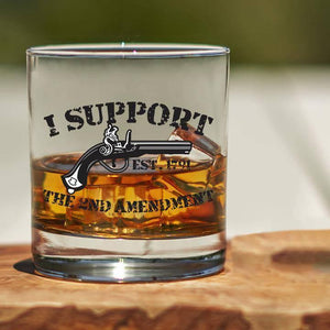 Lucky Shot USA - Whisky Glass - 2nd Amendment Percussion Pistol