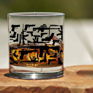 Lucky Shot USA - Whisky Glass - Guns 360 Wrap