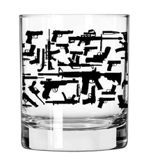Load image into Gallery viewer, Lucky Shot USA - Whisky Glass - Guns 360 Wrap
