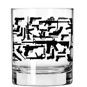 Lucky Shot USA - Whisky Glass - Guns 360 Wrap