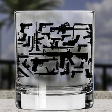 Load image into Gallery viewer, Lucky Shot USA - Whisky Glass - Guns 360 Wrap
