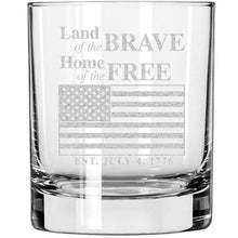 Afbeelding in Gallery-weergave laden, Lucky Shot USA - Whisky Glass - Land of The Brave, Home of The Free
