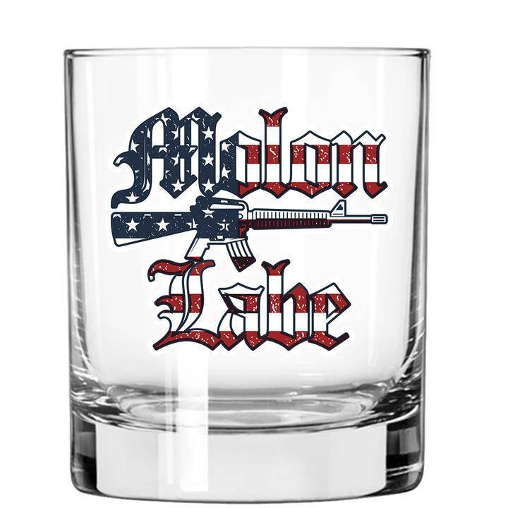 Lucky Shot USA - Whisky Glass - Molon Labe Patriotic