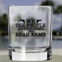 Cargar imagen en el visor de la galería, Lucky Shot USA - Whisky Glass - We the People Have the Right to Bear Arms
