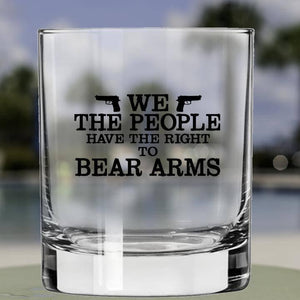 Lucky Shot USA - Whisky Glass - We the People Have the Right to Bear Arms
