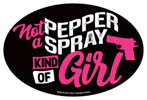 Lucky Shot USA - Oval Magnet - Pepper Spray