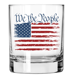Lucky Shot™ - Americana Whisky Glass - We the people flag